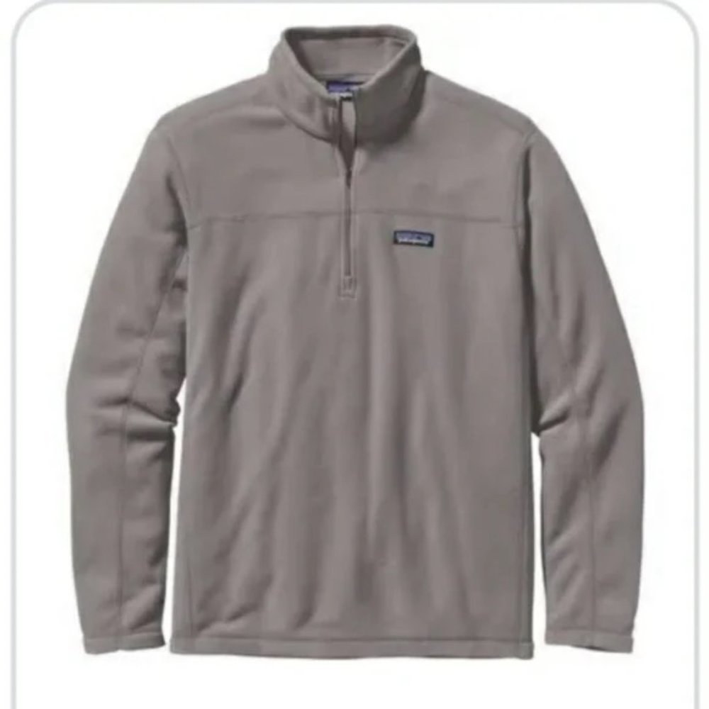 Patagonia Mens size Medium Gray Fleece 1/4 Zip